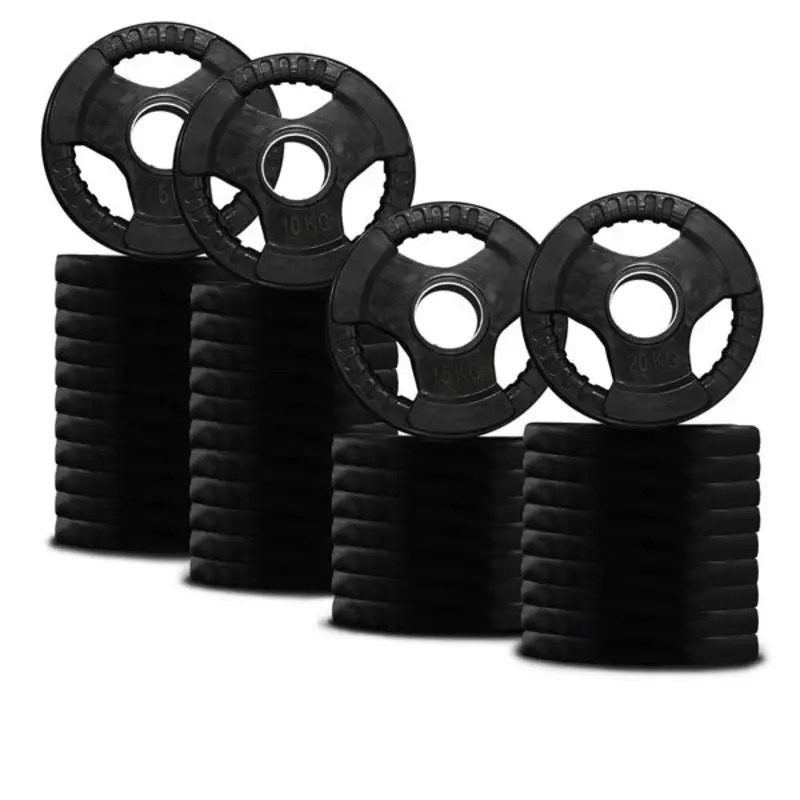 TITANIUM USA 500KG RUBBER COATED WEIGHT PLATE PACKAGE