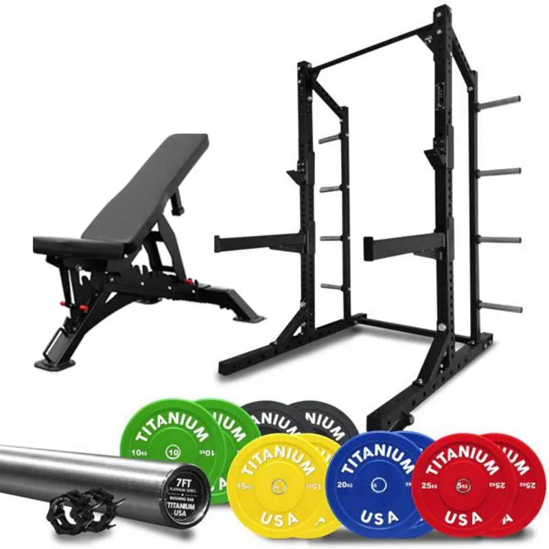 TITANIUM USA CS30 COMPETITION SERIES COMMERCIAL HALF RACK PACKAGE 1