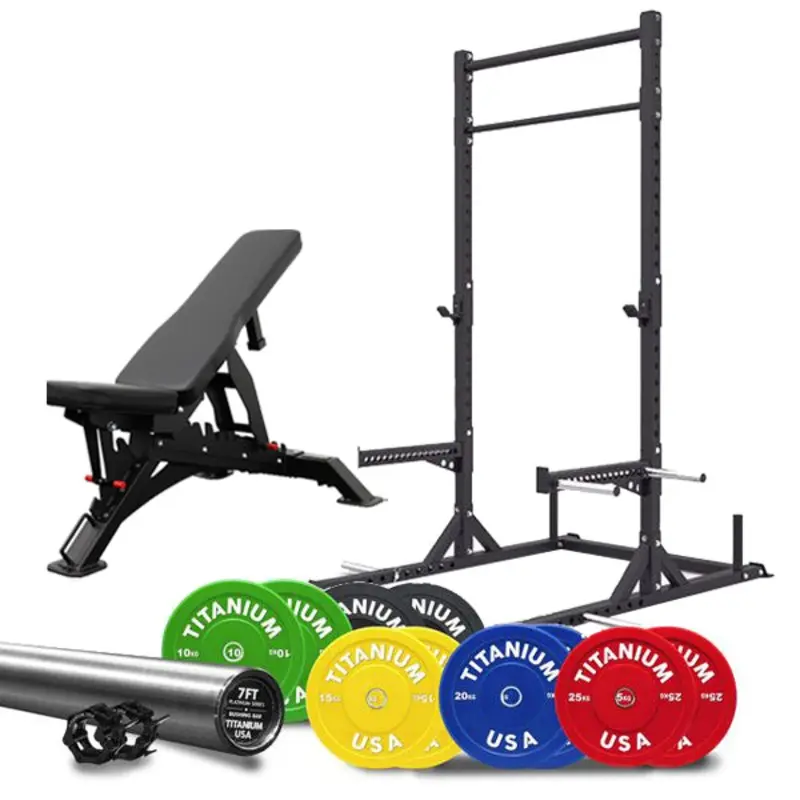 TITANIUM USA P30 SQUAT RACK PACKAGE 1
