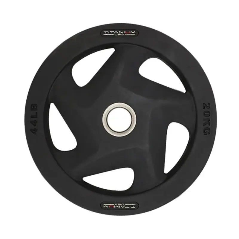 TITANIUM USA 20KG PREMIUM RUBBER COATED WEIGHT PLATE
