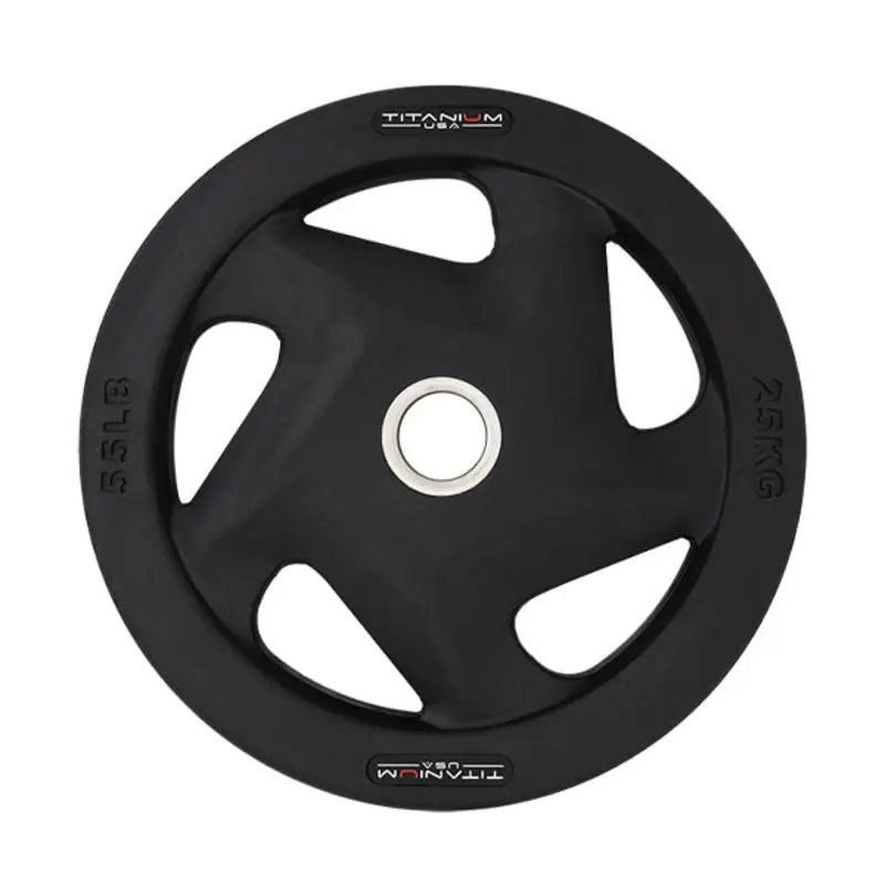 TITANIUM USA 25KG PREMIUM RUBBER COATED WEIGHT PLATE