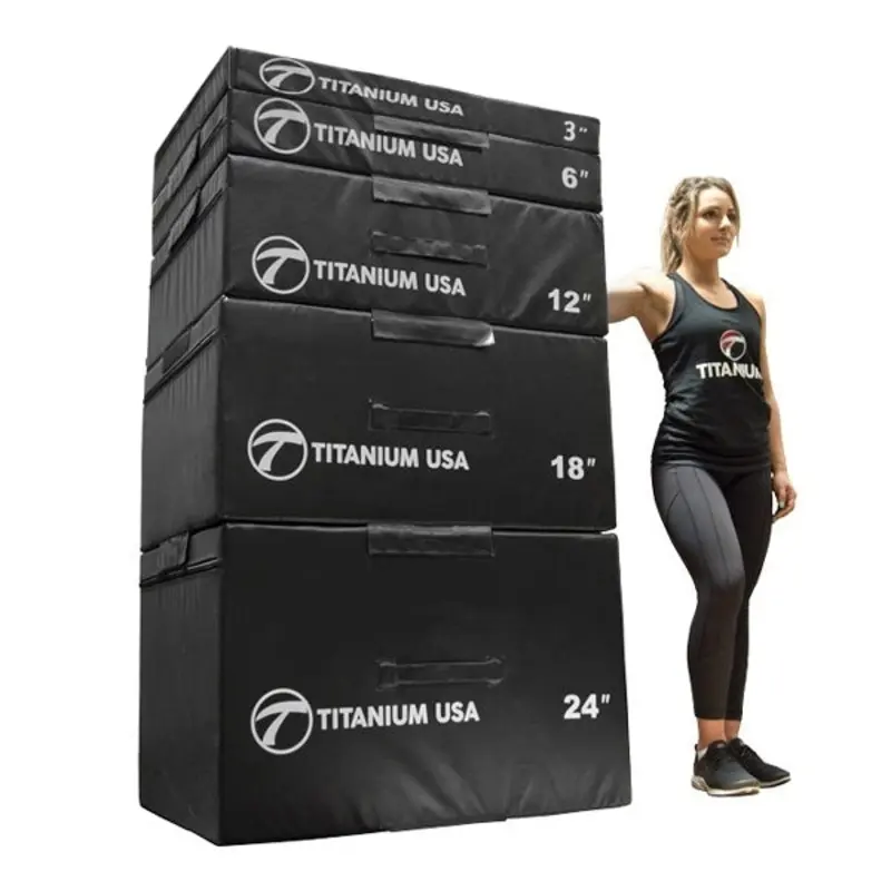 TITANIUM USA 5 STACK PREMIUM FOAM PLYO BOX SET