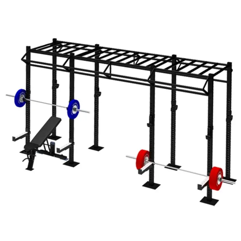 TITANIUM USA 3 CELL FREE STANDING MONKEY BAR RIG WITH 6 TRI BARS FS-MBR3CT