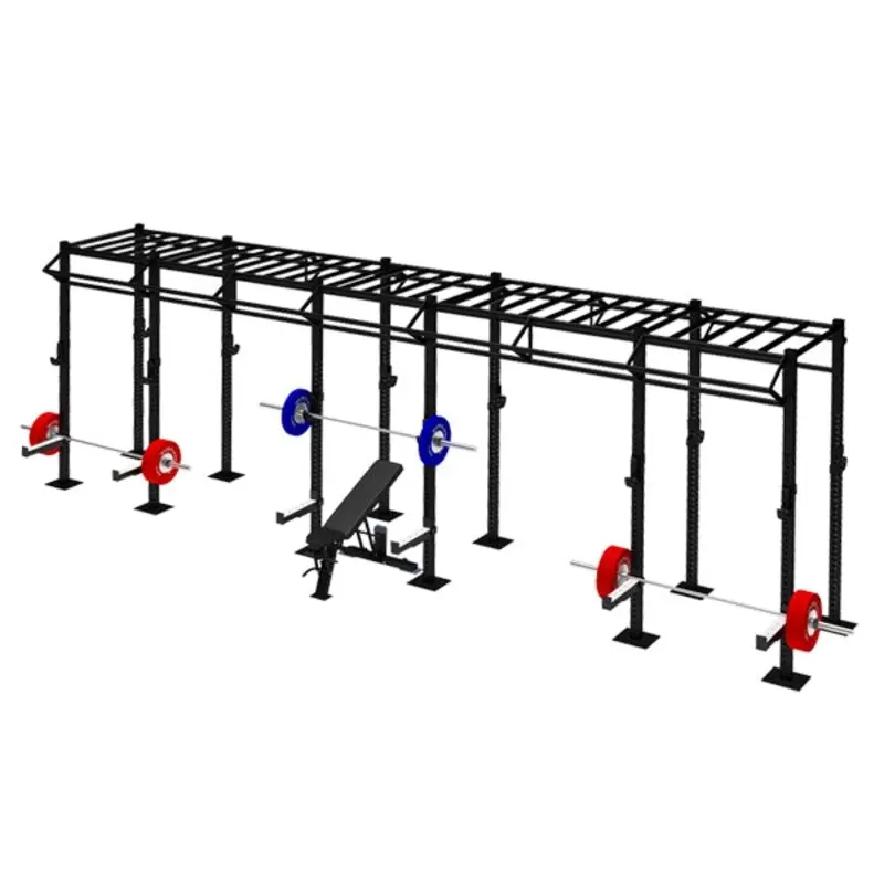 TITANIUM USA 5 CELL FREE STANDING MONKEY BAR RIG WITH 10 TRI BARS FS-MBR5C10T