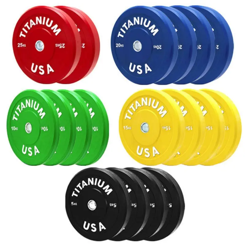 TITANIUM USA 250KG BUMPER PLATE PACKAGE