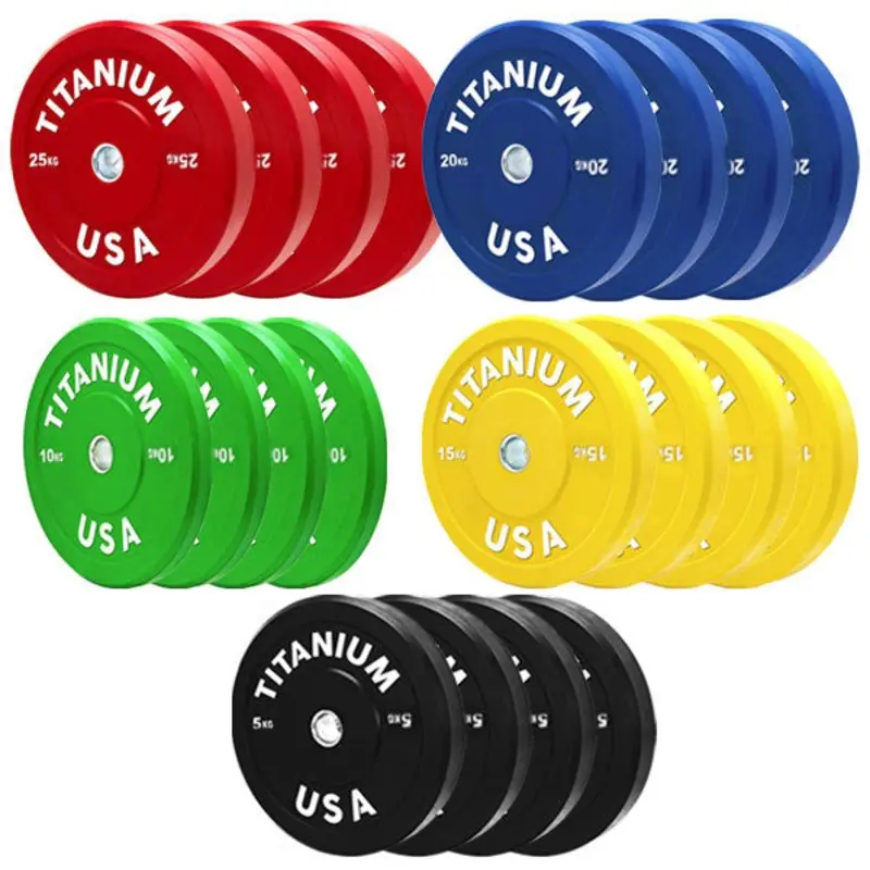 TITANIUM USA 300KG BUMPER PLATE PACKAGE