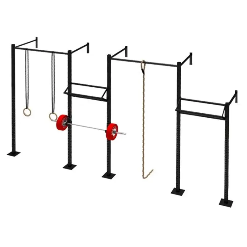 TITANIUM USA 4 CELL WALL MOUNT NARROW RIG WITH 2 TRI BARS & 2 EXTENSIONS WM-NR4C2T2E