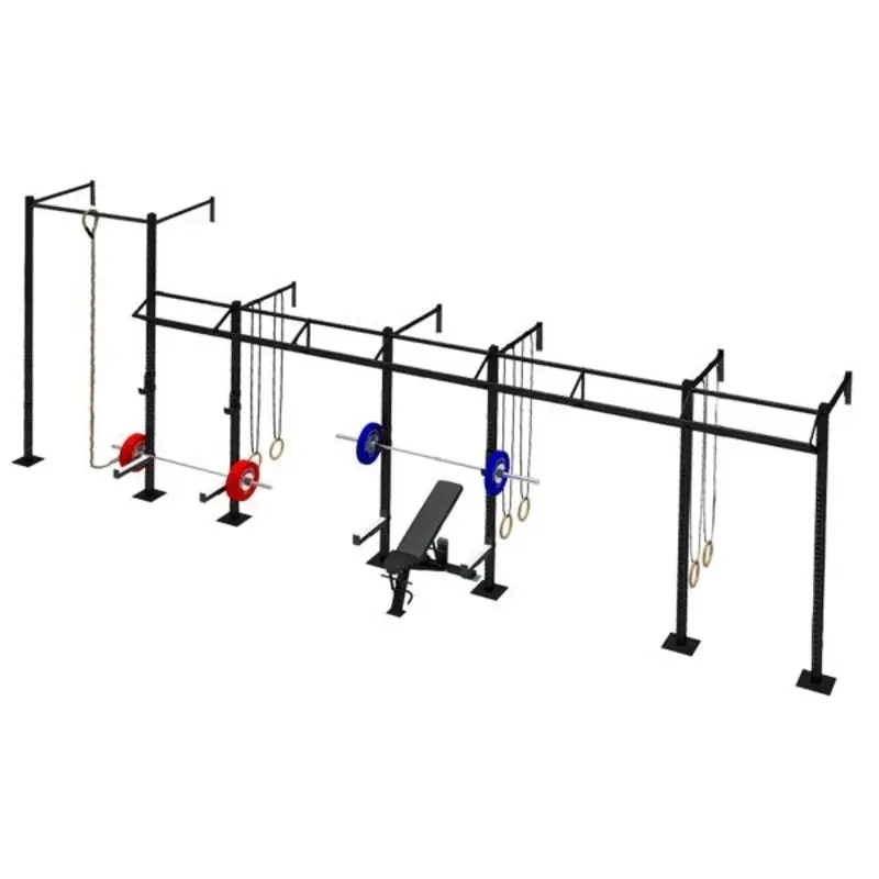 TITANIUM USA 6 CELL WALL MOUNT NARROW RIG WITH 5 TRI BARS & 1 EXTENSIONS WM-NR6C5T1E
