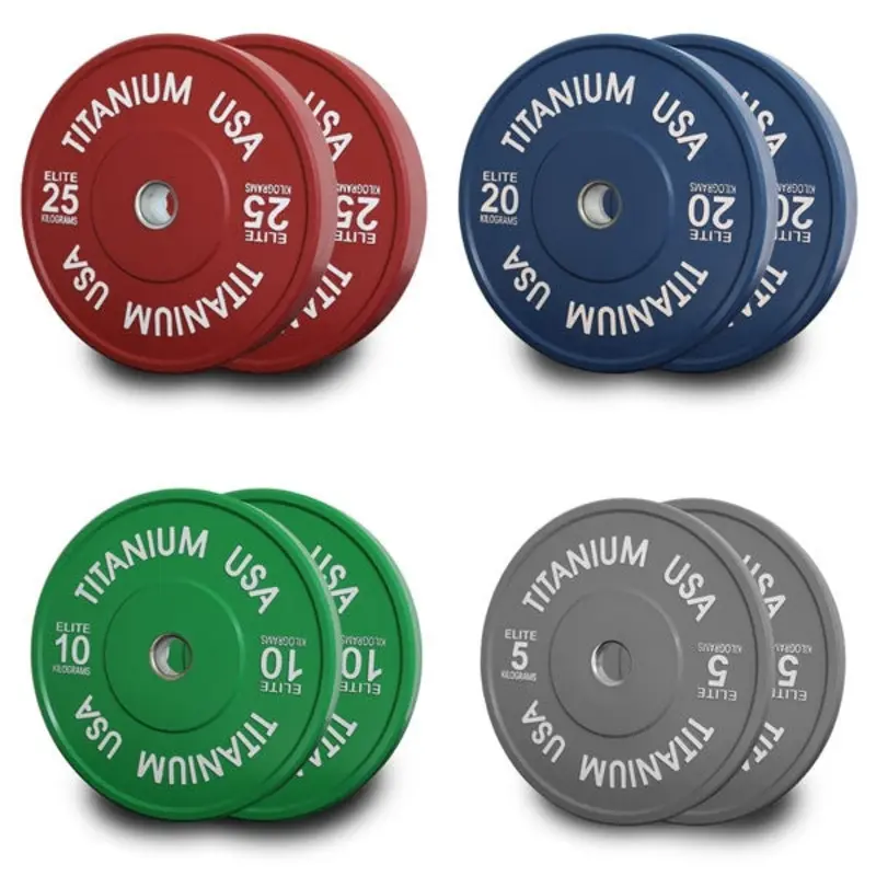TITANIUM USA 120KG ELITE SERIES BUMPER PLATE PACKAGE