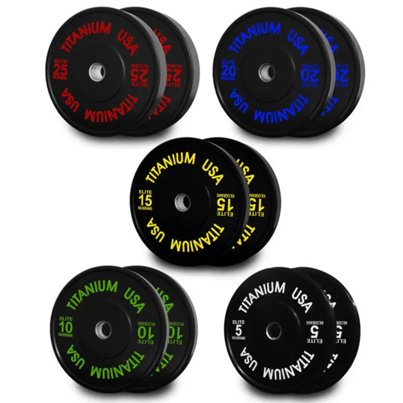 TITANIUM USA 150KG STEALTH SERIES BUMPER PLATE PACKAGE