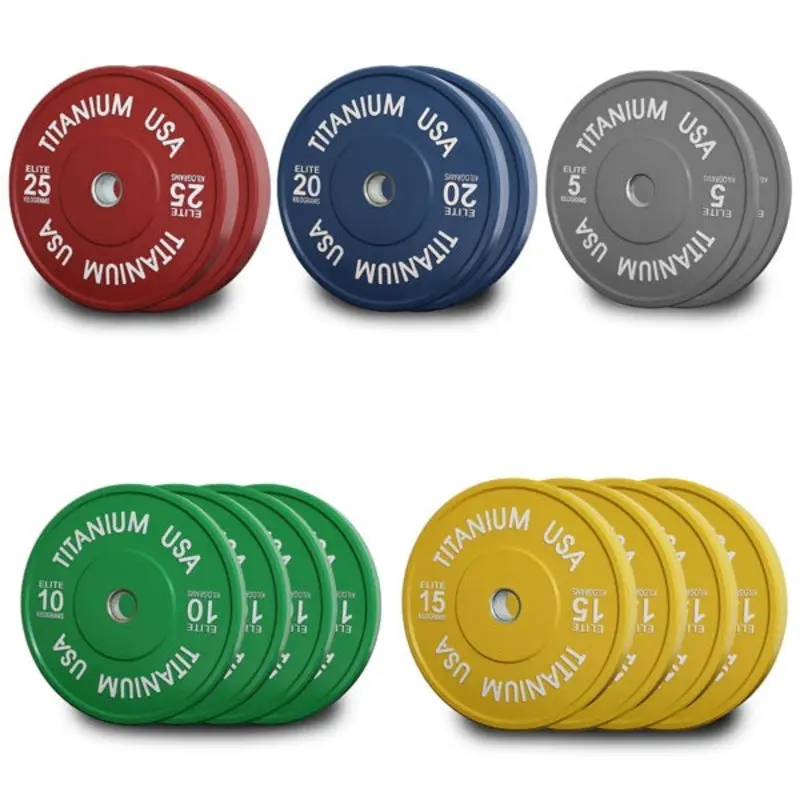 TITANIUM USA 200KG ELITE SERIES BUMPER PLATE PACKAGE