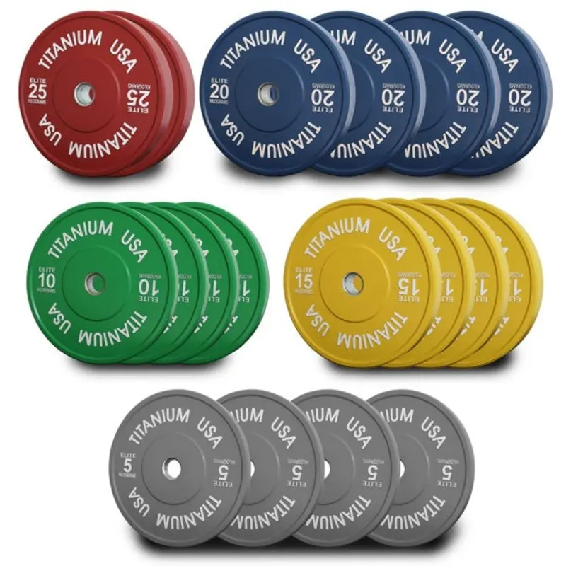 TITANIUM USA 250KG ELITE SERIES BUMPER PLATE PACKAGE