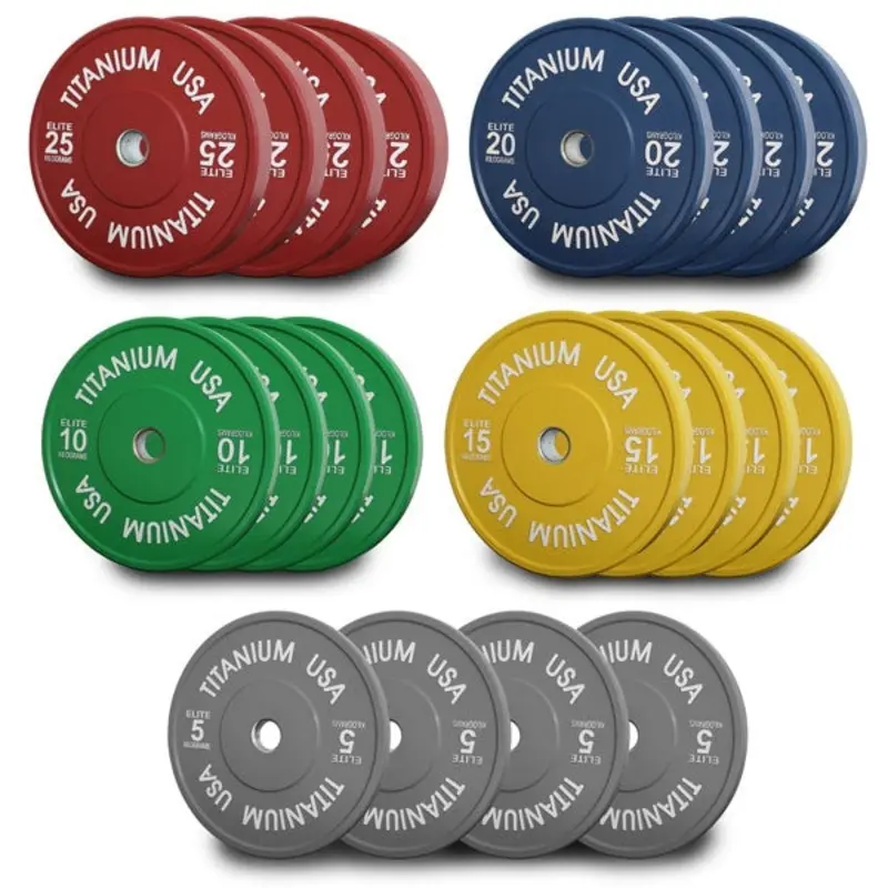 TITANIUM USA 300KG ELITE SERIES BUMPER PLATE PACKAGE