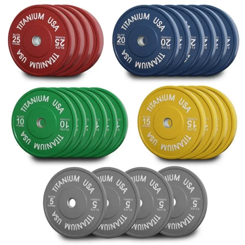 TITANIUM USA 360KG ELITE SERIES BUMPER PLATE PACKAGE