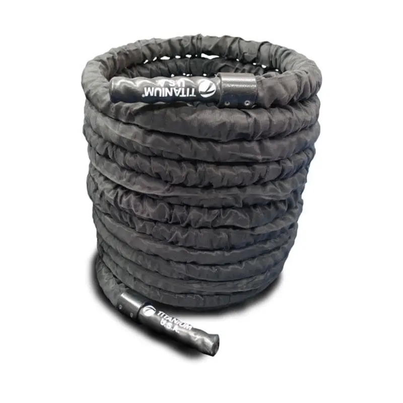 15 METRE NYLON COVERED BATTLE ROPE - 50MM THICK