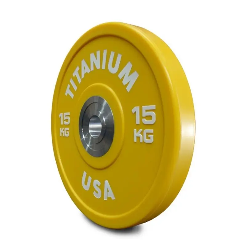 TITANIUM USA 15KG URETHANE BUMPER PLATE