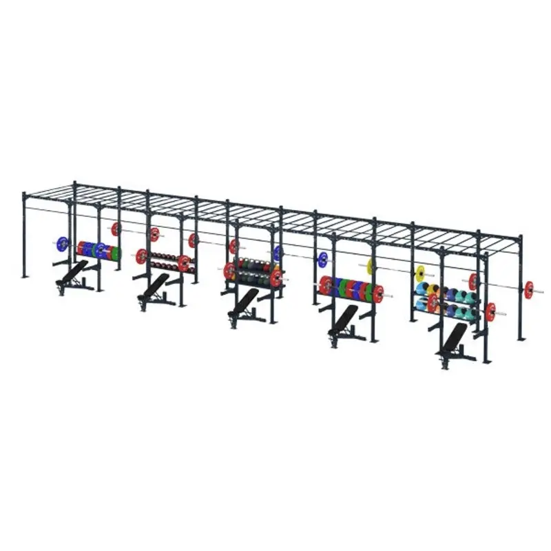 COMPETITION SERIES 10 CELL WIDE MONKEY BAR RIG WITH STORAGE CS-10CFSMBRW-ST