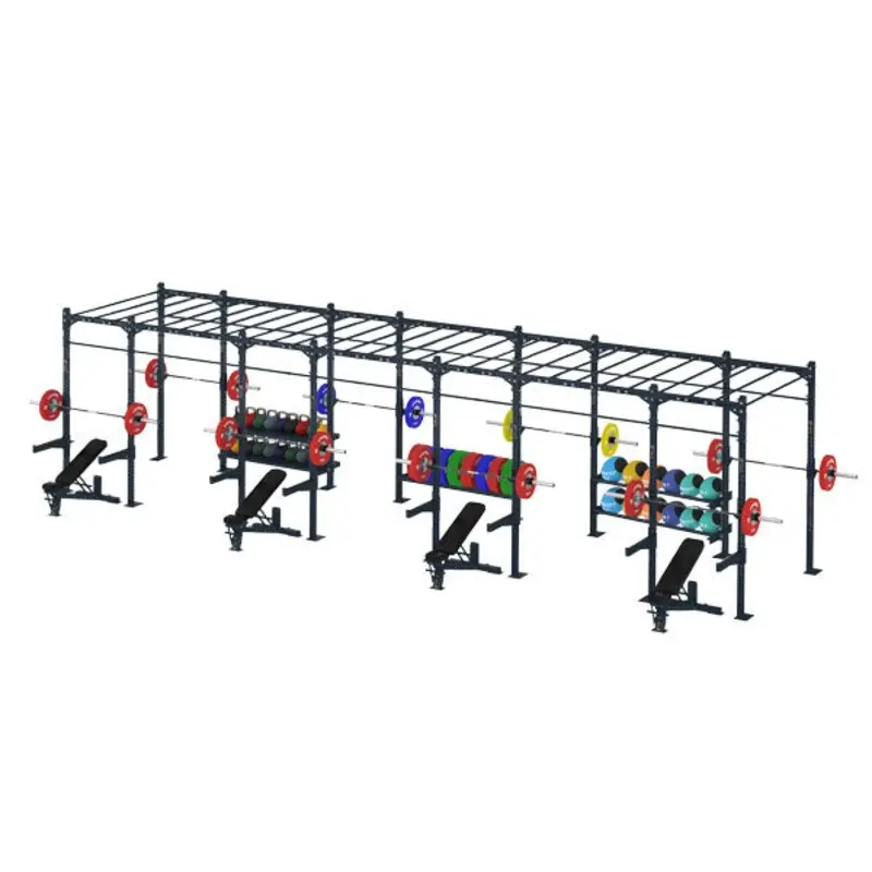 COMPETITION SERIES 7 CELL WIDE MONKEY BAR RIG WITH STORAGE CS-7CFSMBRW-ST