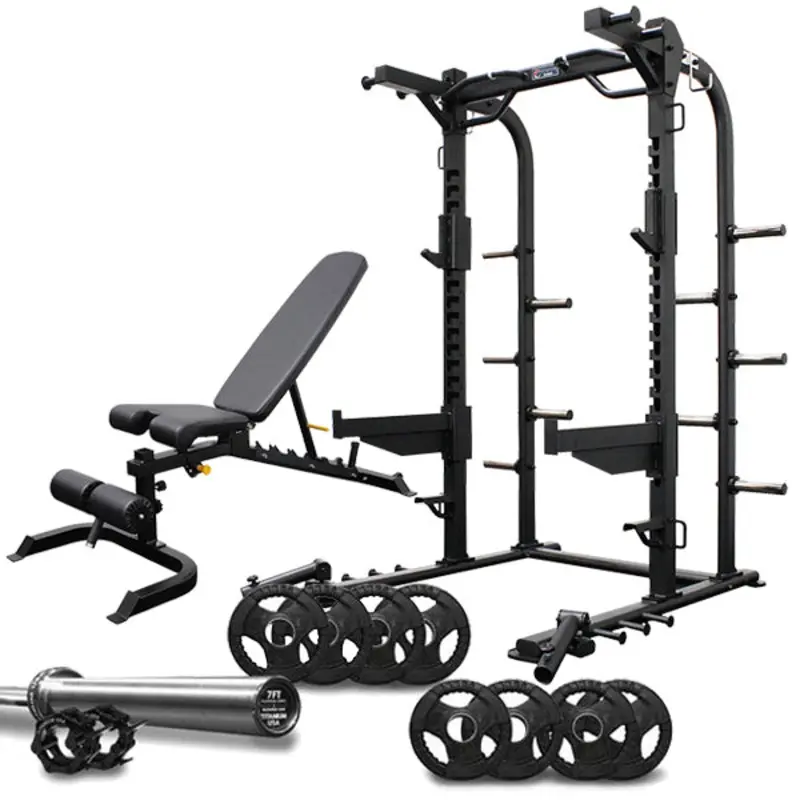 TITANIUM USA S11 COMMERCIAL SQUAT RACK PACKAGE 1