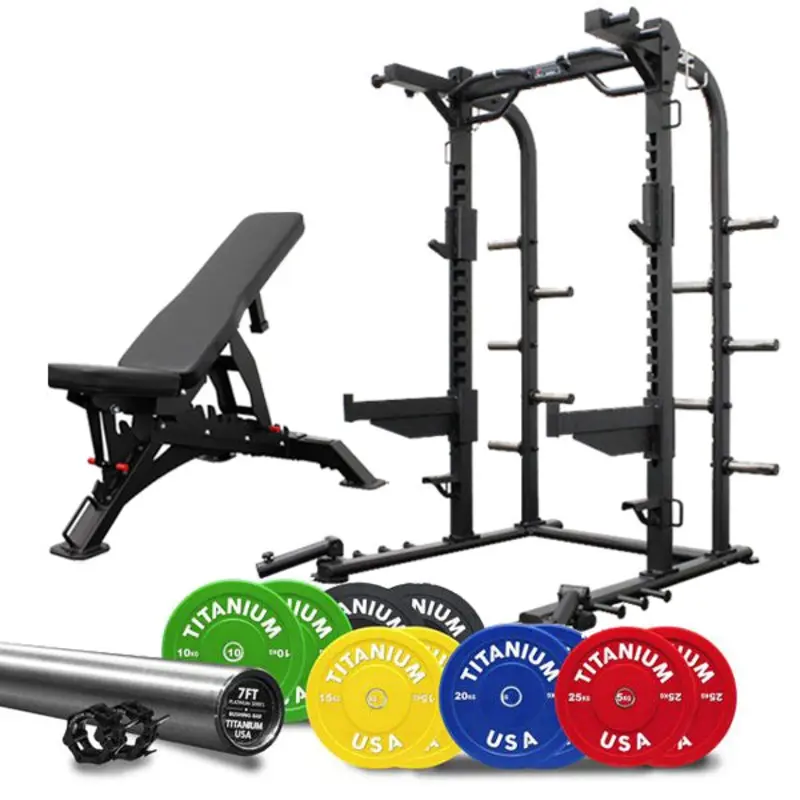 TITANIUM USA S11 COMMERCIAL SQUAT RACK PACKAGE 2