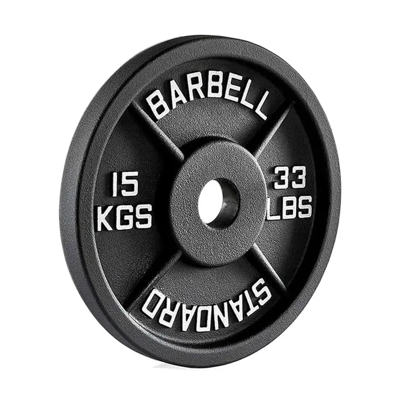 TITANIUM USA 15KG CAST IRON OLYMPIC WEIGHT PLATE