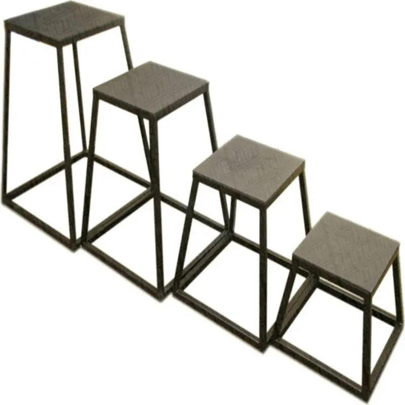 SET OF 4 STEEL PLYOMETRIC BOXES