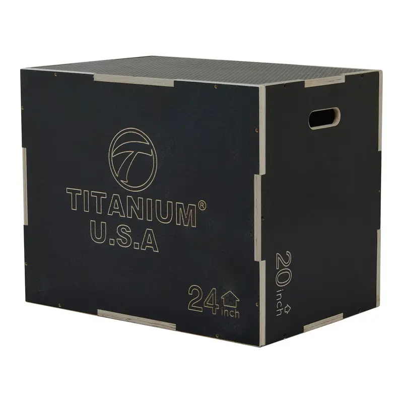 TITANIUM USA ANTI SLIP WOODEN 3 WAY PLYO BOX