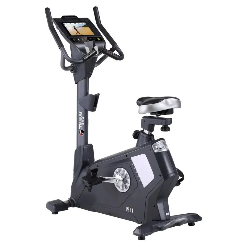 TITANIUM USA B11 SEMI COMMERCIAL UPRIGHT BIKE - SMART CONSOLE