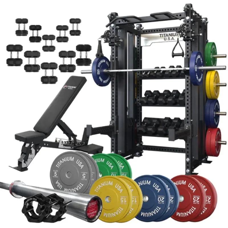 TITANIUM USA M70 FUNCTIONAL SQUAT RACK PACKAGE 2