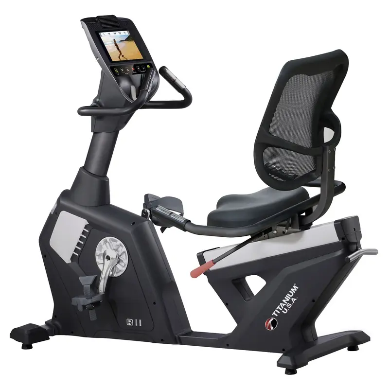 TITANIUM USA R11 SEMI COMMERCIAL RECUMBENT BIKE - SMART CONSOLE
