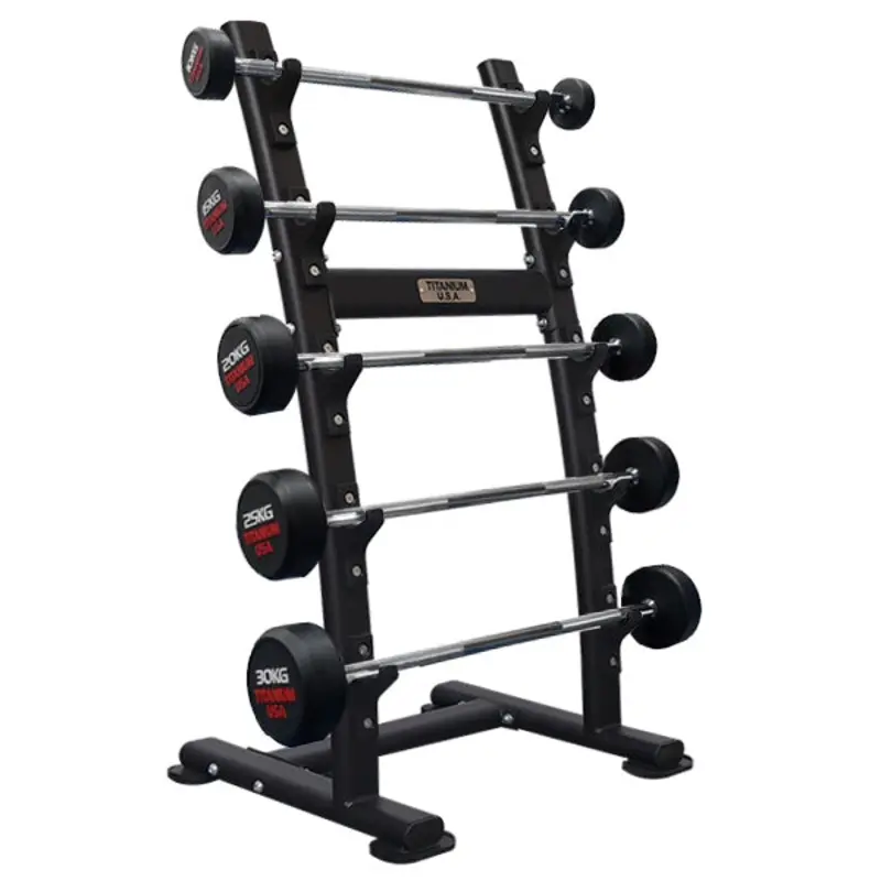 TITANIUM USA 10KG - 30KG FIXED STRAIGHT BAR AND RACK PACKAGE
