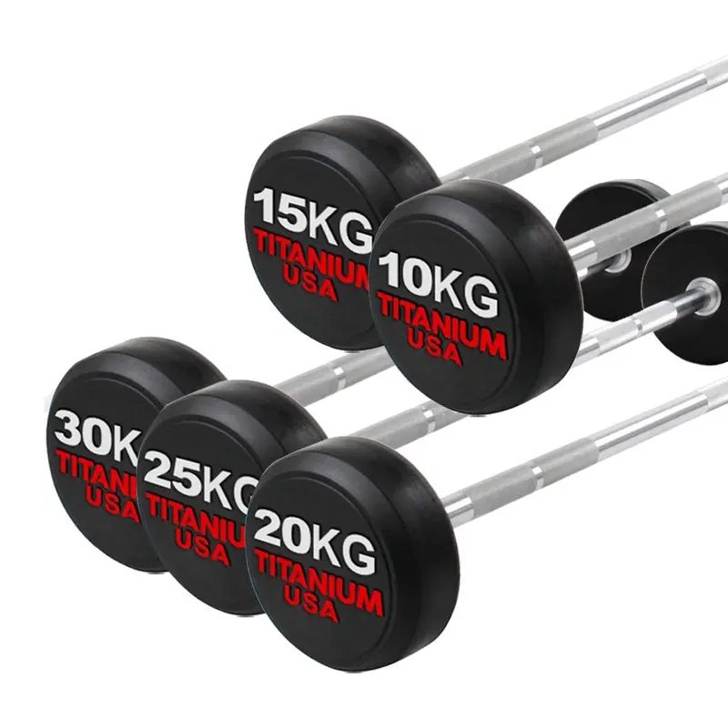 TITANIUM USA FIXED STRAIGHT BARBELL PACKAGE 10KG - 30KG
