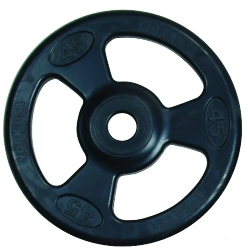 2 Iso-Grip Rubber Encased Olympic Plates