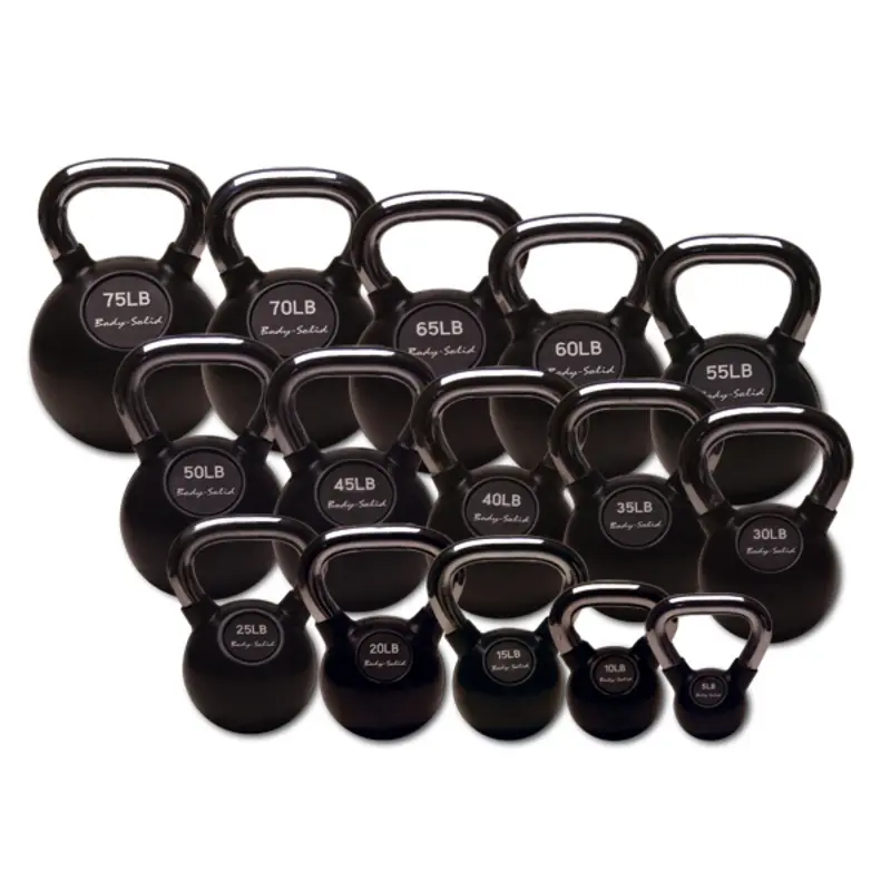 5-80lb Chrome Handle Kettlebell Set