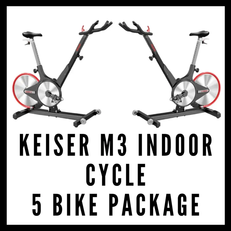 Package of (5) Keiser M3 Indoor Cycles Exercise Bike w/ Computer