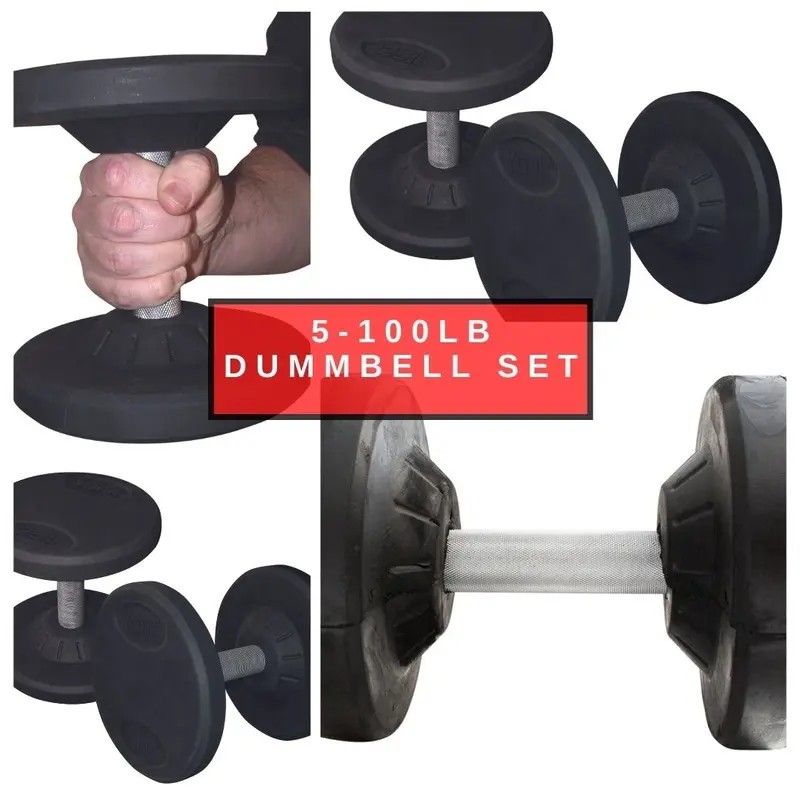 York Pro Style 5-100lb Dumbbell Set