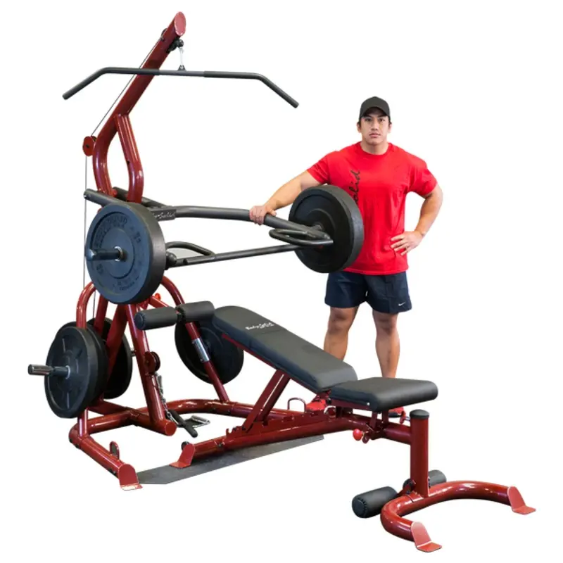 Body-Solid - Corner Leverage Gym Package, Includes GFID100 Bench