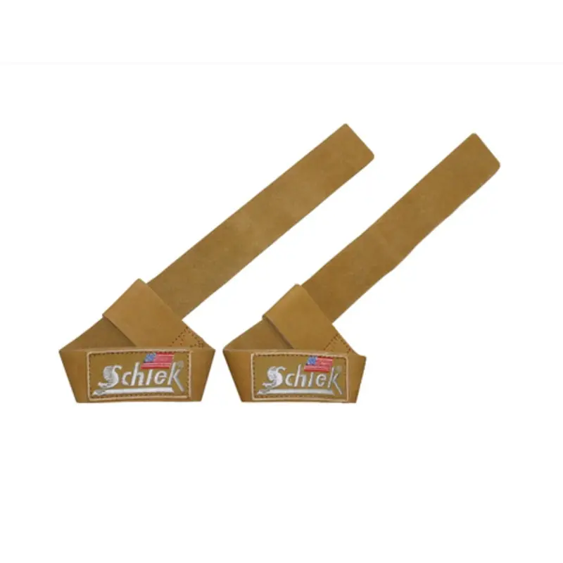 Schiek Leather Lifting Straps - Tan or Black