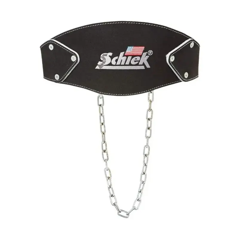 Schiek Black Leather Contour Dip Belt (One Size)