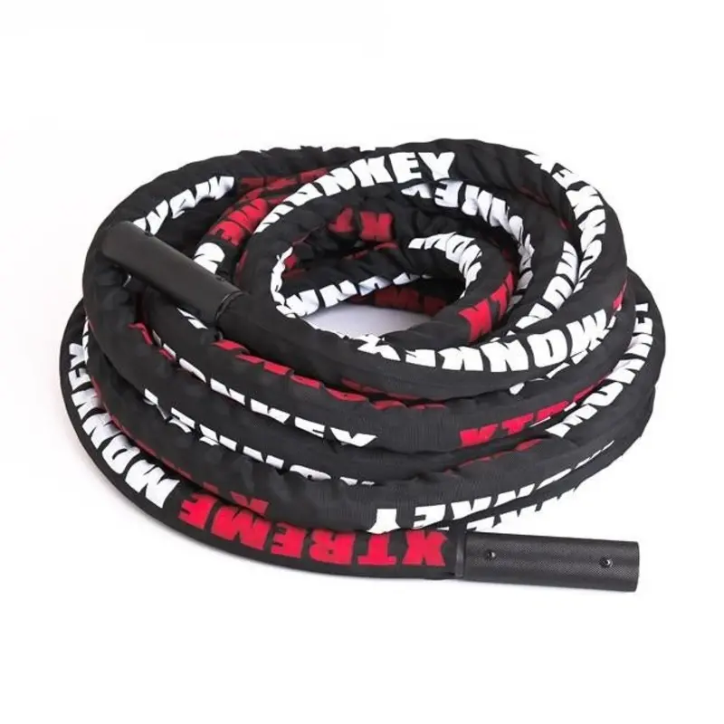 Xtreme Monkey Undulation Rope Premium Rope 50, 1.5" thick with Sleeve (Black)