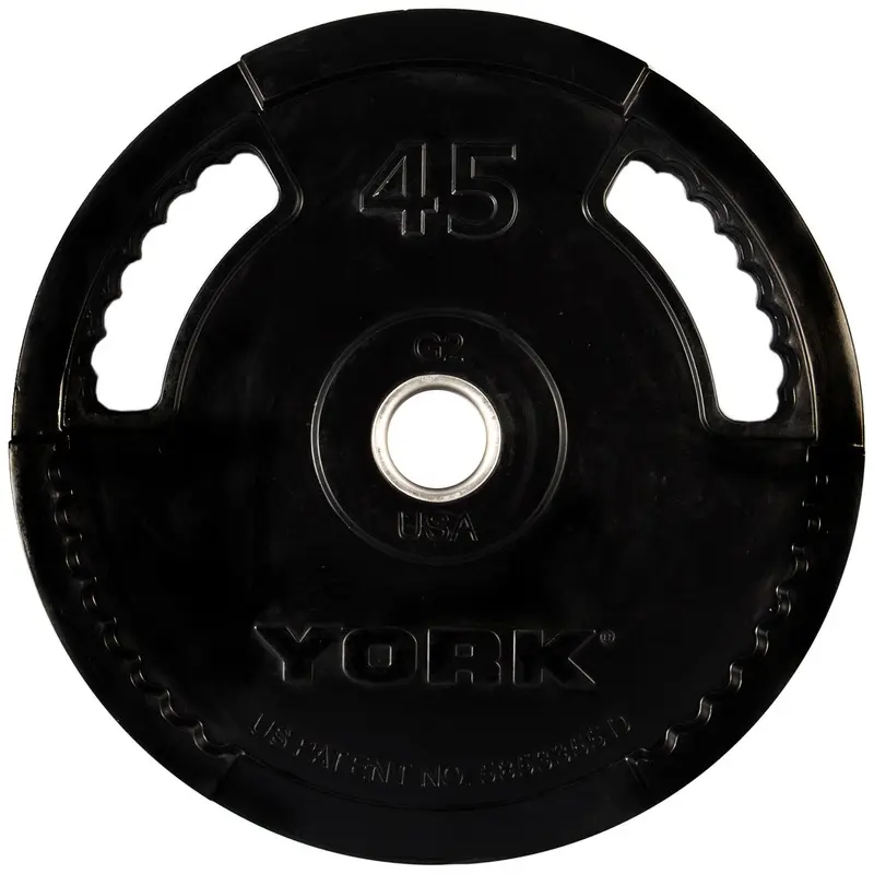 York 2" G2 Rubber Olympic Weight Plate