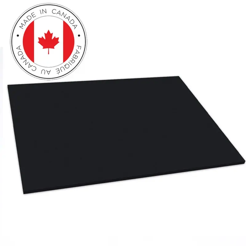 Gorilla 4' X 6' 1/2" Fitness Rubber Flooring Black