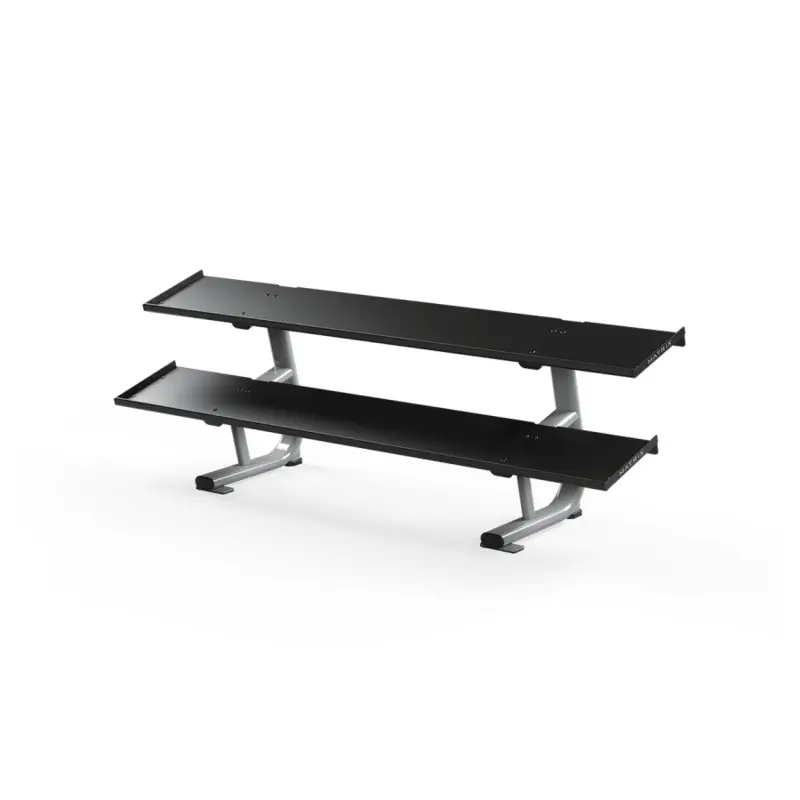 Magnum 2-Tier Flat Tray Dumbbell Rack