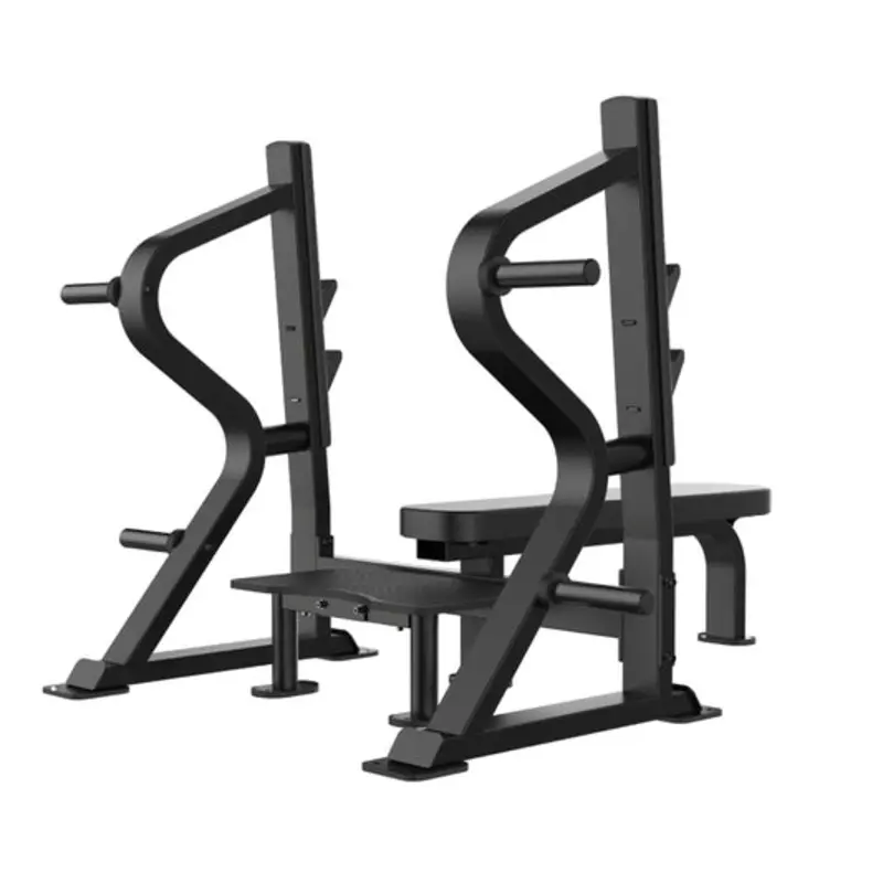 BLACK IRON - FLAT OLYMPIC BENCH PRESS 7028