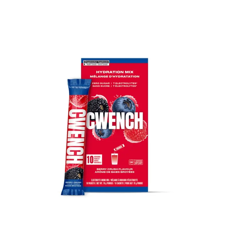 Cwench Hydration Mix 10 Serving Box Berry Crush