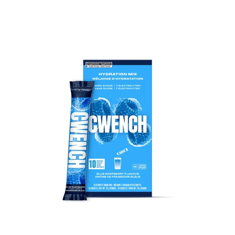 Cwench Hydration Mix 10 Serving Box Blue Raspberry