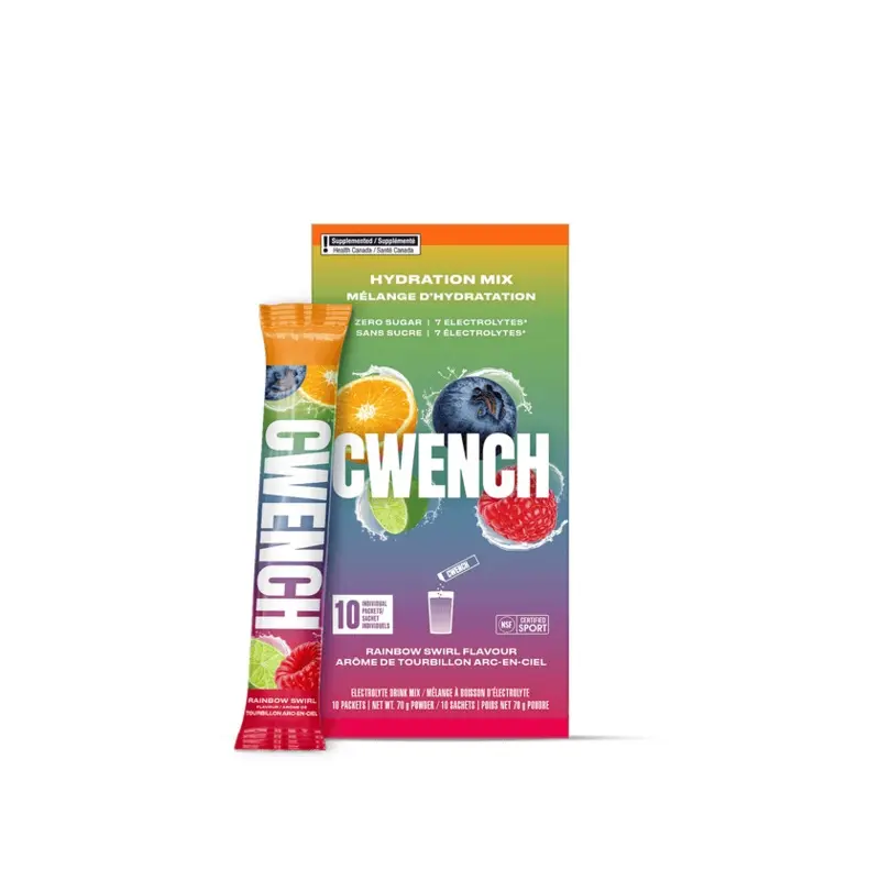 Cwench Hydration Mix 10 Serving Box Rainbow Swirl