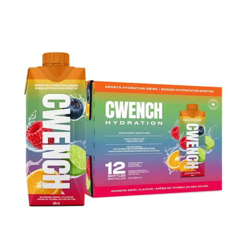 Cwench Sports Drink 12 Pack 500 ml - Rainbow Swirl