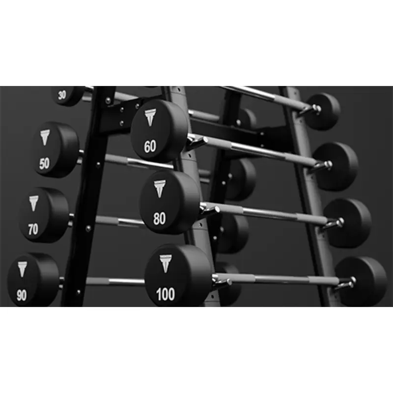 Throwdown Urethane 20-110 lb Straight Barbell Set