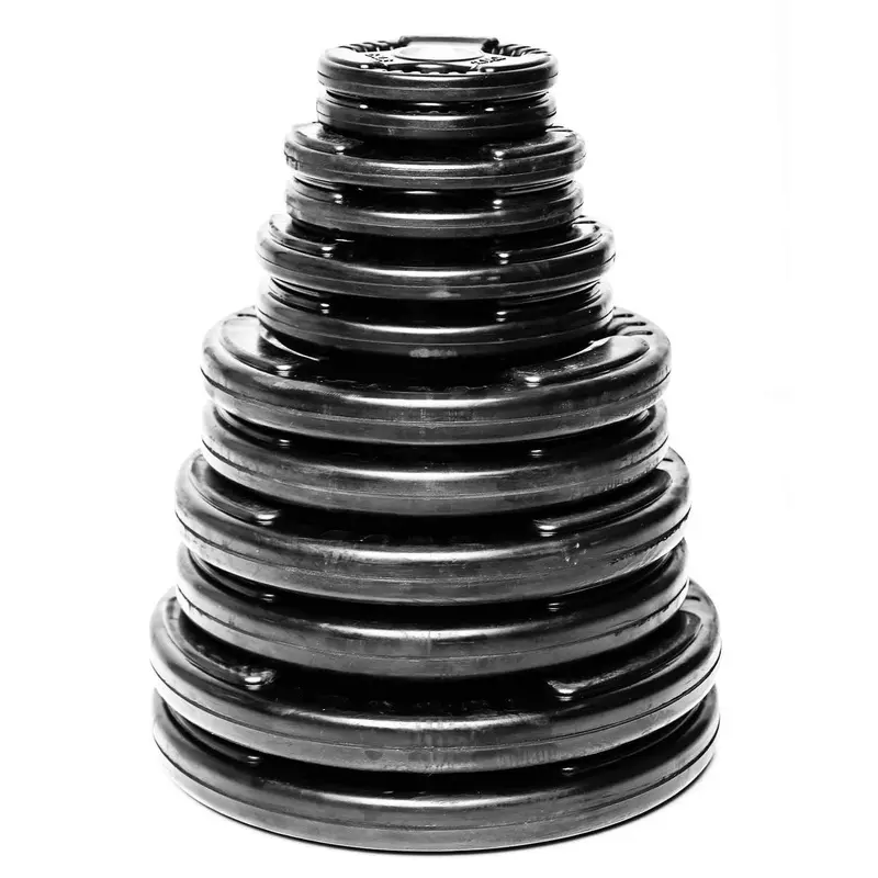 TRIAD 255 lb Virgin Rubber Grip Plate Set